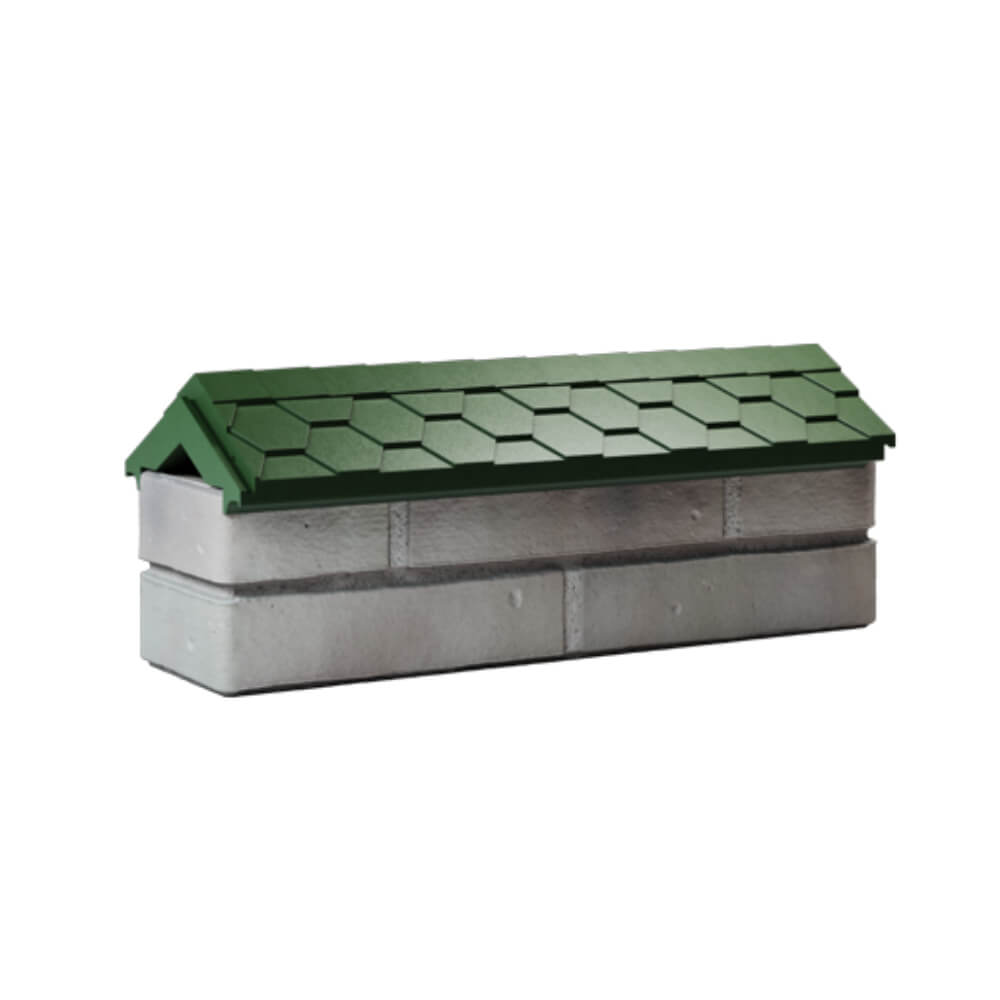 Парапет Zking Эверест Зеленый с посадкой на 0.5 кирпича (130мм) Кишинев фото