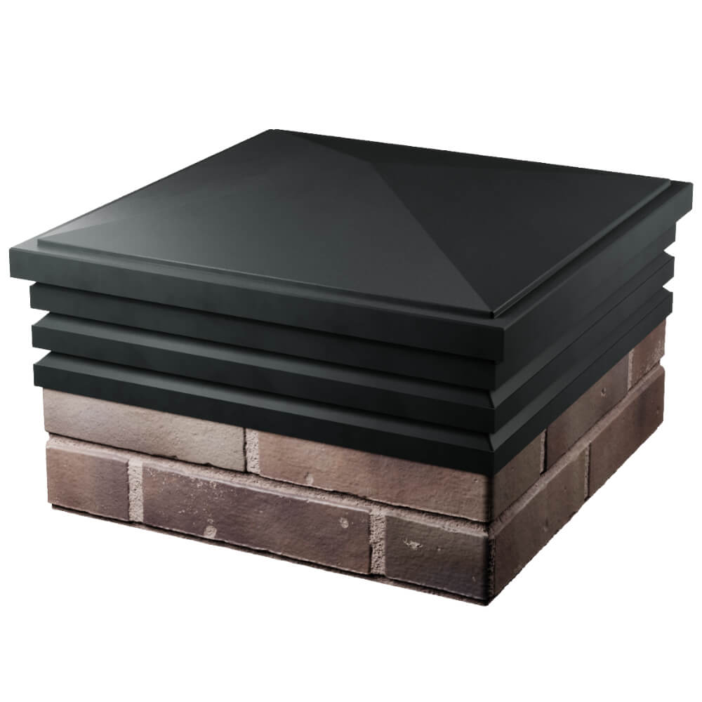 Колпак Zking Бона ХайТек Черный на столб 2х2 кирпича (513х513мм) в Кишиневе фото