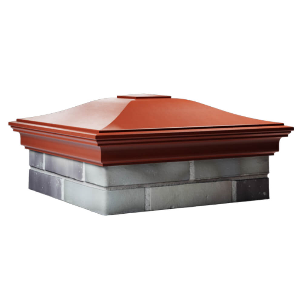 Колпак Zking Монблан Красный на столб 2х2 кирпича (515х515мм) в Кишиневе фото