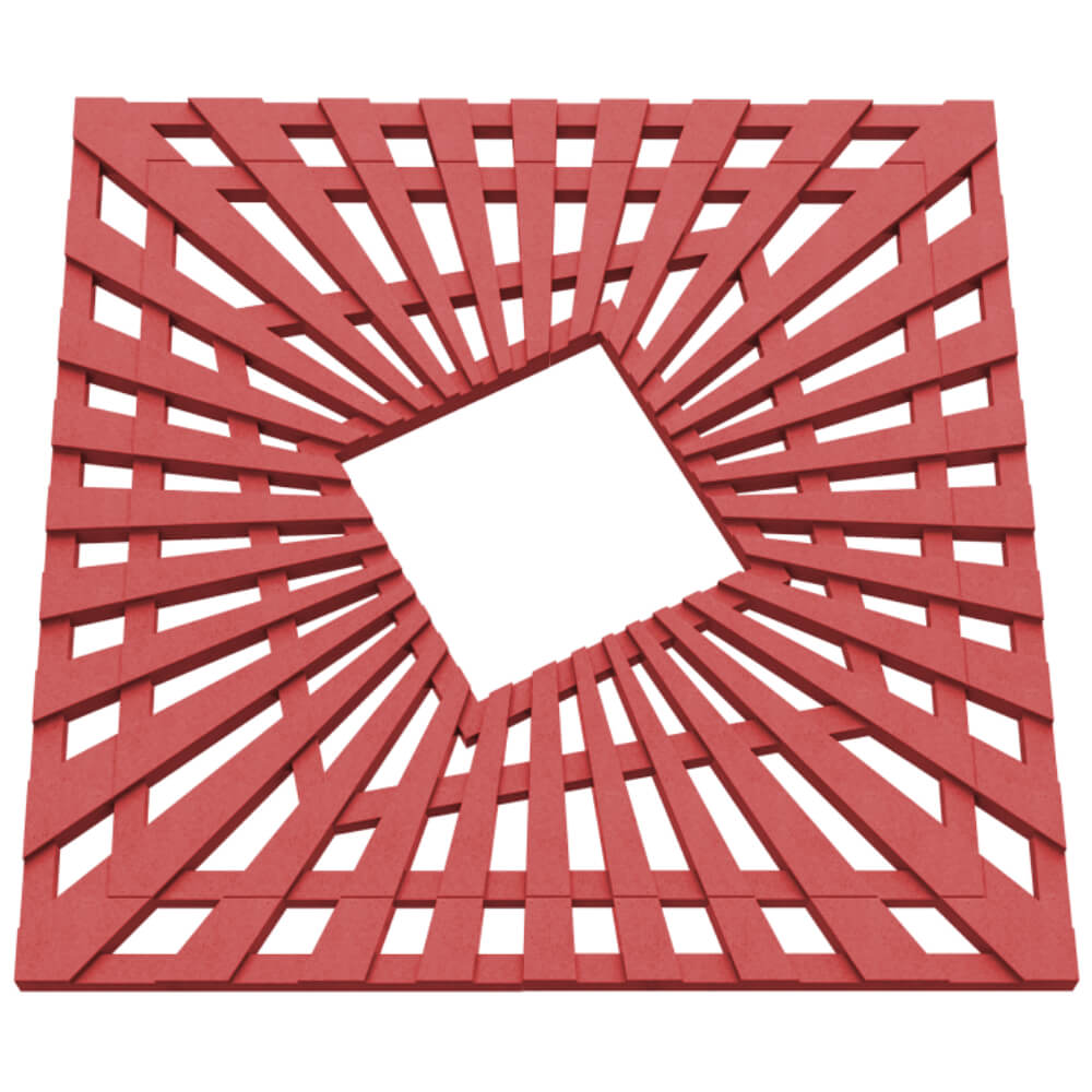 Приствольная решетка для дерева ZKING ATMOSPHERE 1.2х1.2м Красная в Кишиневе фото