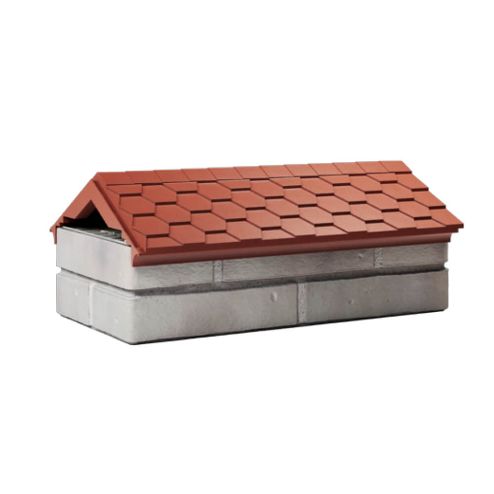 Парапет Zking Эверест Красный с посадкой на 1 кирпич (200/225/255мм) Кишинев фото