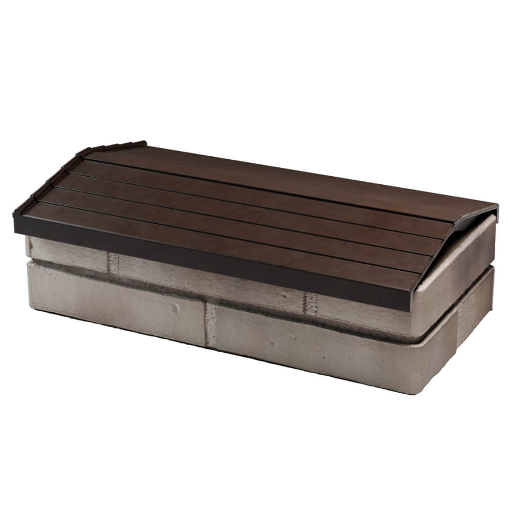 Парапет Zking Бона ХайТек Коричневый с посадкой на 1 кирпич (200/225/255мм) в Кишиневе фото