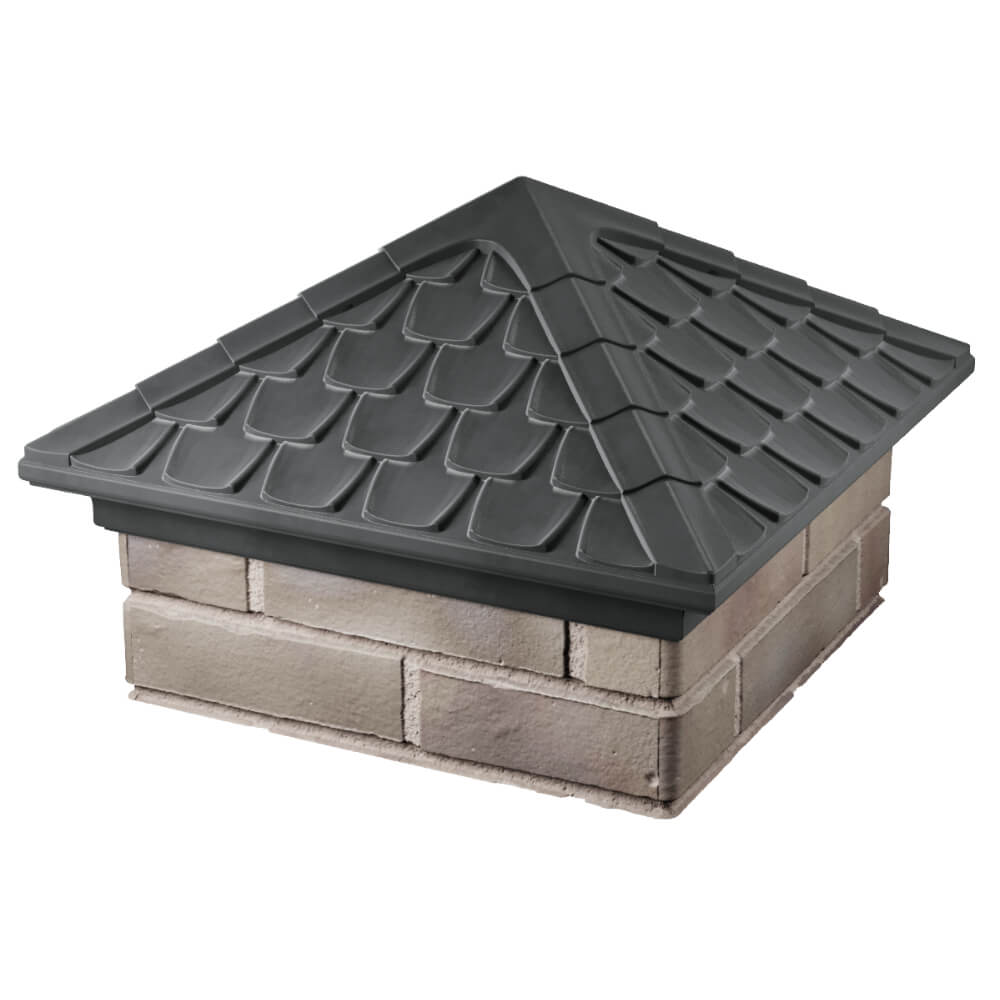 Колпак Zking Эльбрус Серый на столб 1.5х1.5 кирпича (385х385мм) в Кишиневе фото