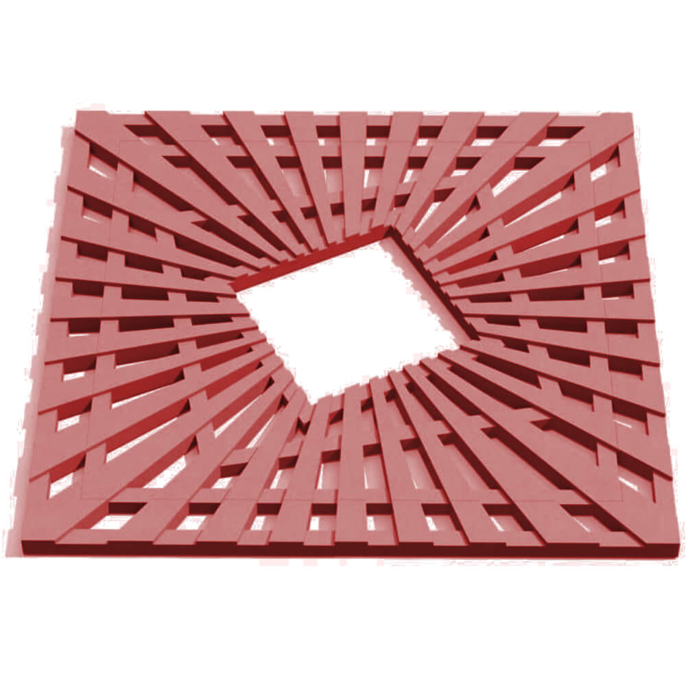 Приствольная решетка для дерева ZKING ATMOSPHERE 1.2х1.2м Красная Кишинев фото