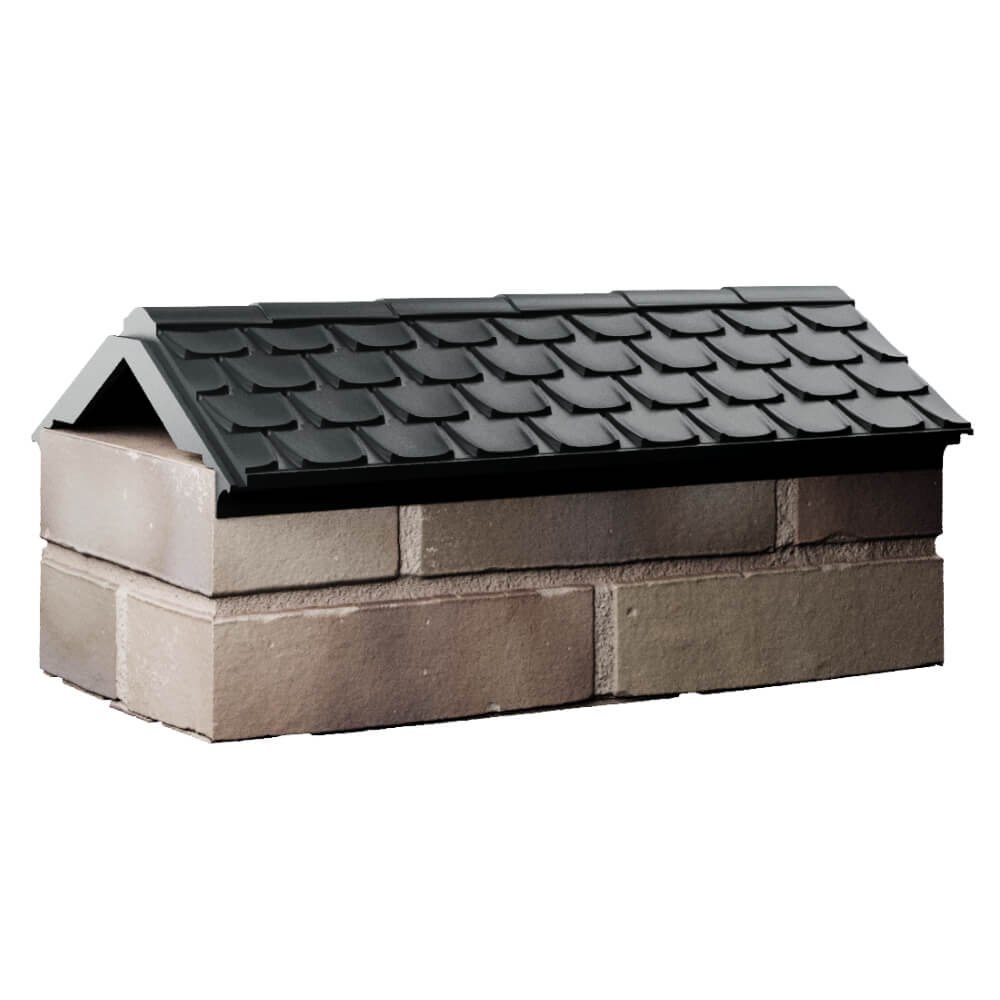 Парапет Zking Эльбрус Черный с посадкой на 1 кирпич (255мм) Кишинев фото