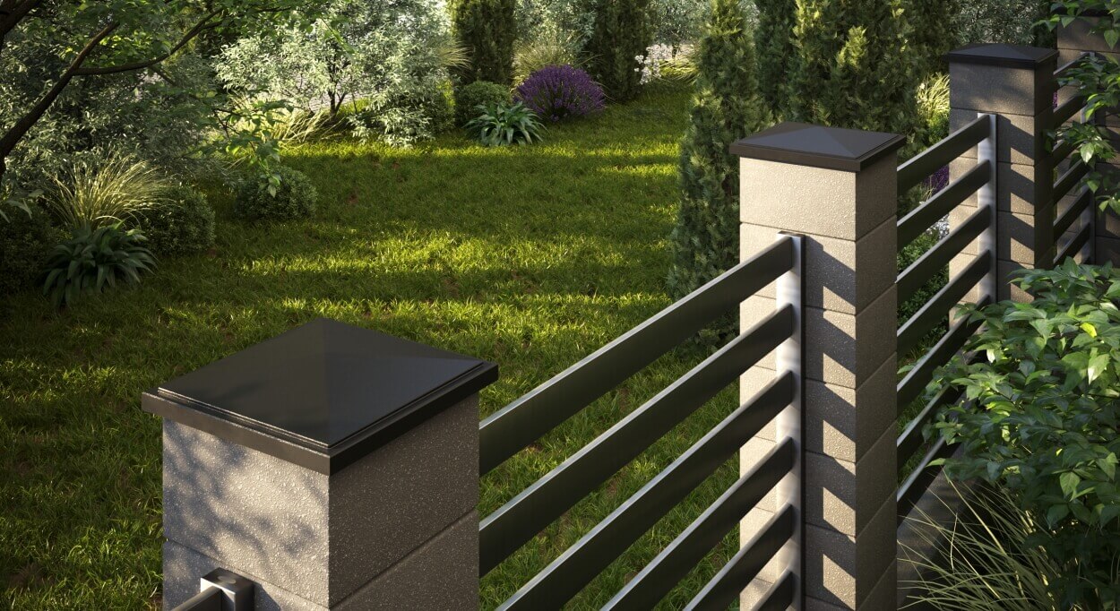 Колпак Zking БонаМоно Коричневый на столб 1.5х1.5 кирпича (385х385, 400х400мм) в Кишиневе фото