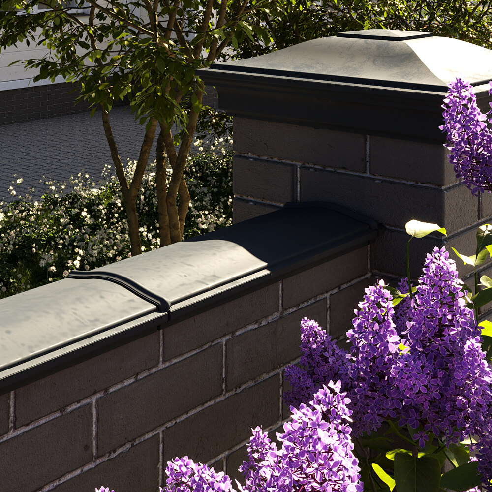 Парапет Zking Монблан Черный посадка на 0.5 кирпича (130мм) в Кишиневе фото