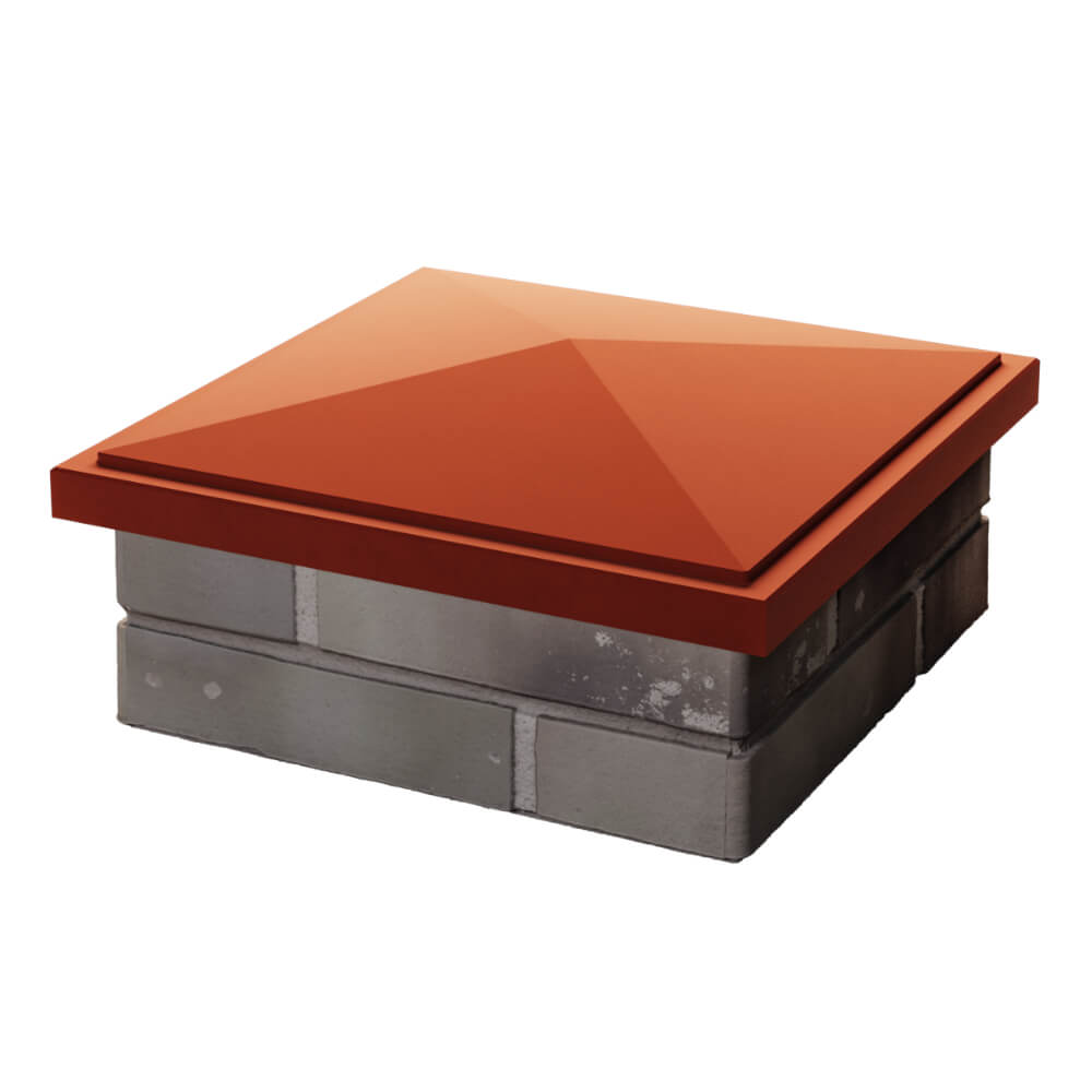 Колпак Zking БонаМоно Красный на столб 1.5х1.5 кирпича (385х385, 400х400мм) в Кишиневе фото