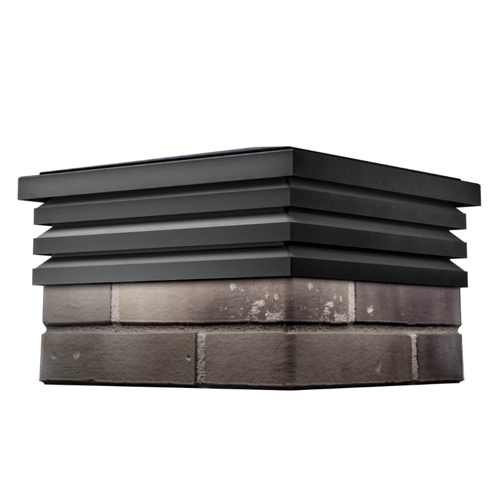 Колпак Zking Бона ХайТек Черный на столб 1.5х1.5 кирпича (385х385мм) в Кишиневе фото