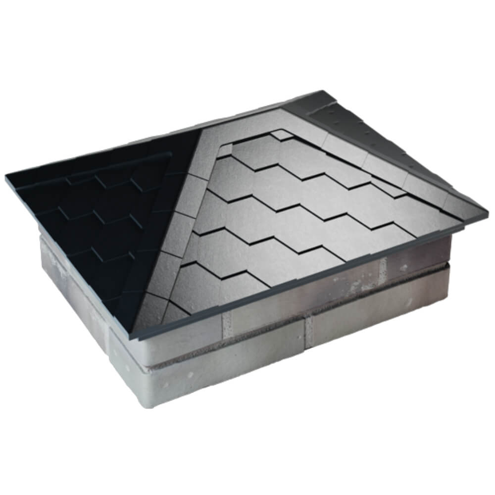 Колпак Zking Эверест Черный на столб 2х1.5 кирпича (520х390мм) Кишинев фото