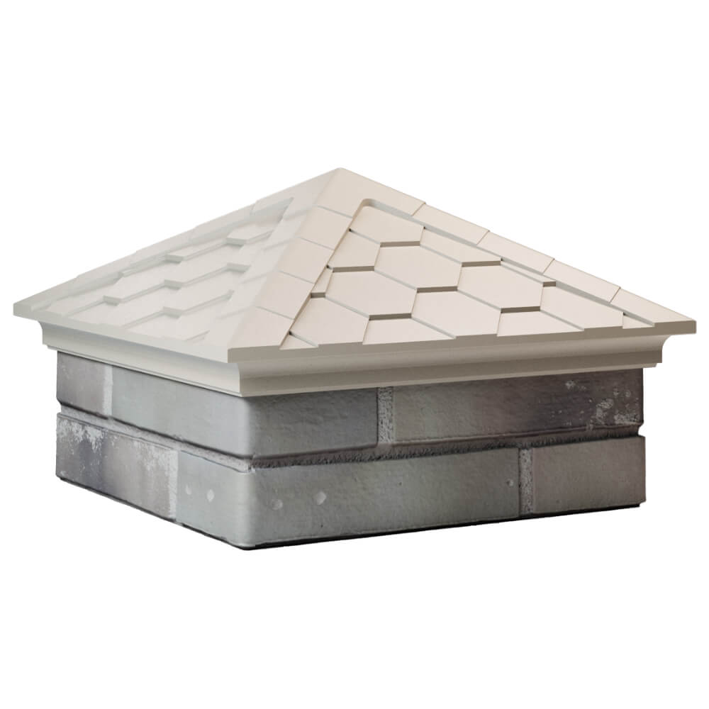 Колпак Zking Эверест Бежевый на столб 1.5х1.5 кирпича (390х390мм) в Кишиневе фото