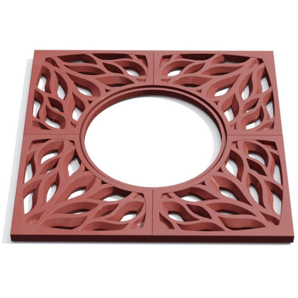 Приствольная решетка для дерева ZKING CRUST 1.2х1.2м Красная Кишинев фото