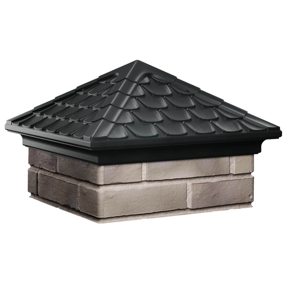 Колпак Zking Эльбрус Черный на столб 1.5х1.5 кирпича (385х385мм) в Кишиневе фото