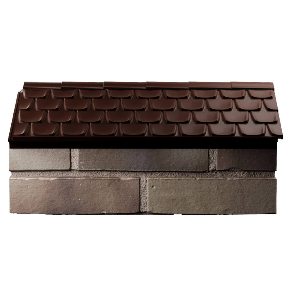 Парапет Zking Эльбрус Коричневый с посадкой на 1 кирпич (255мм) в Кишиневе фото