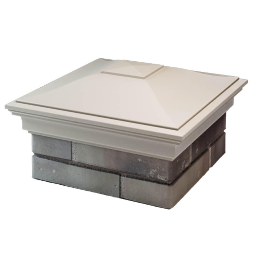 Колпак Zking Монблан Бежевый на столб 1.5х1.5 кирпича (385х385мм) в Кишиневе фото