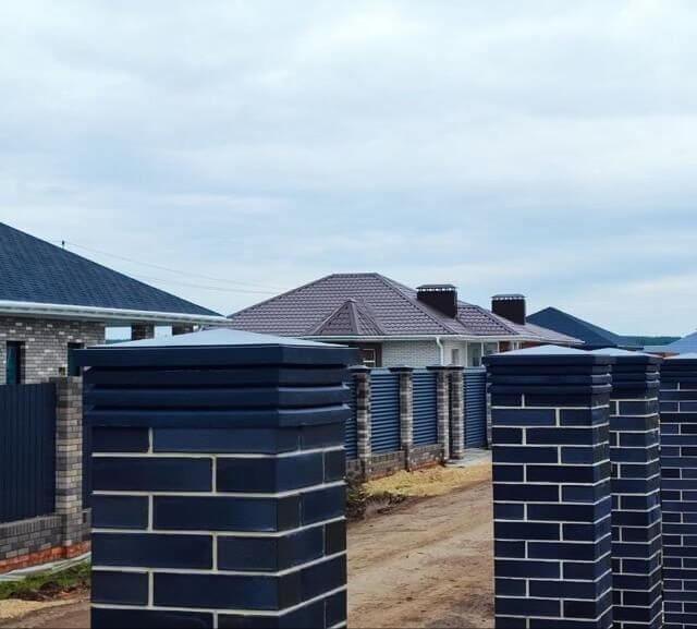 Колпак Zking Бона ХайТек Серый на столб 1.5х1.5 кирпича (385х385мм) в Кишиневе фото