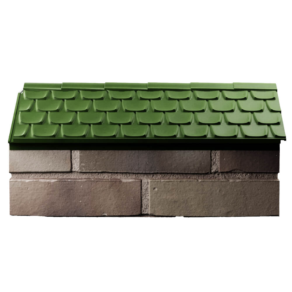 Парапет Zking Эльбрус Зеленый с посадкой на 1 кирпич (255мм) в Кишиневе фото