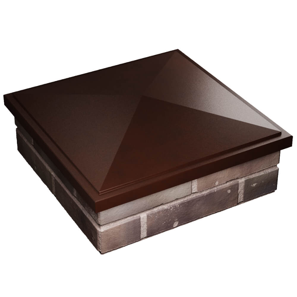 Колпак Zking БонаМоно Коричневый на столб 2х2 кирпича (515х515, 530х530мм) в Кишиневе фото