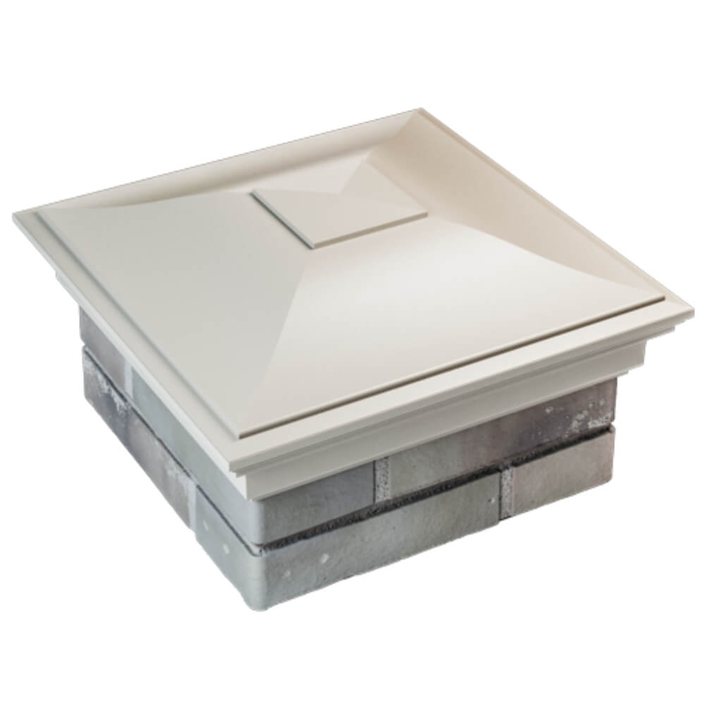 Колпак Zking Монблан Бежевый на столб 1.5х1.5 кирпича (385х385мм) в Кишиневе фото