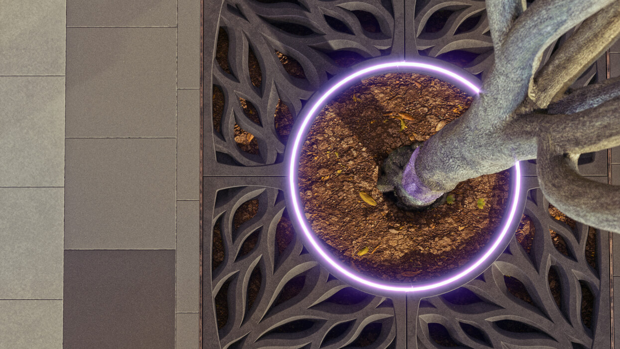 Приствольная решетка для дерева ZKING CRUST 1.2х1.2м Черная в Кишиневе фото