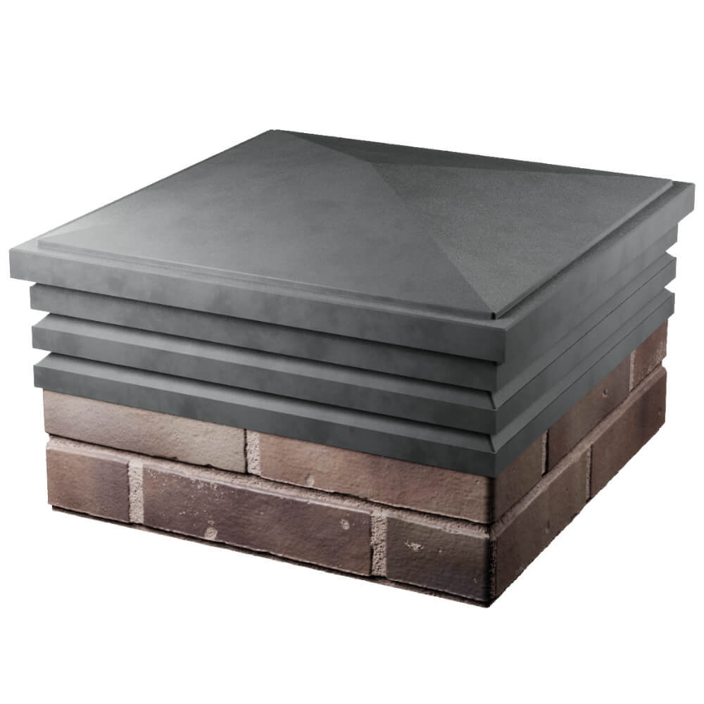 Колпак Zking Бона ХайТек Серый на столб 2х2 кирпича (513х513мм) в Кишиневе фото