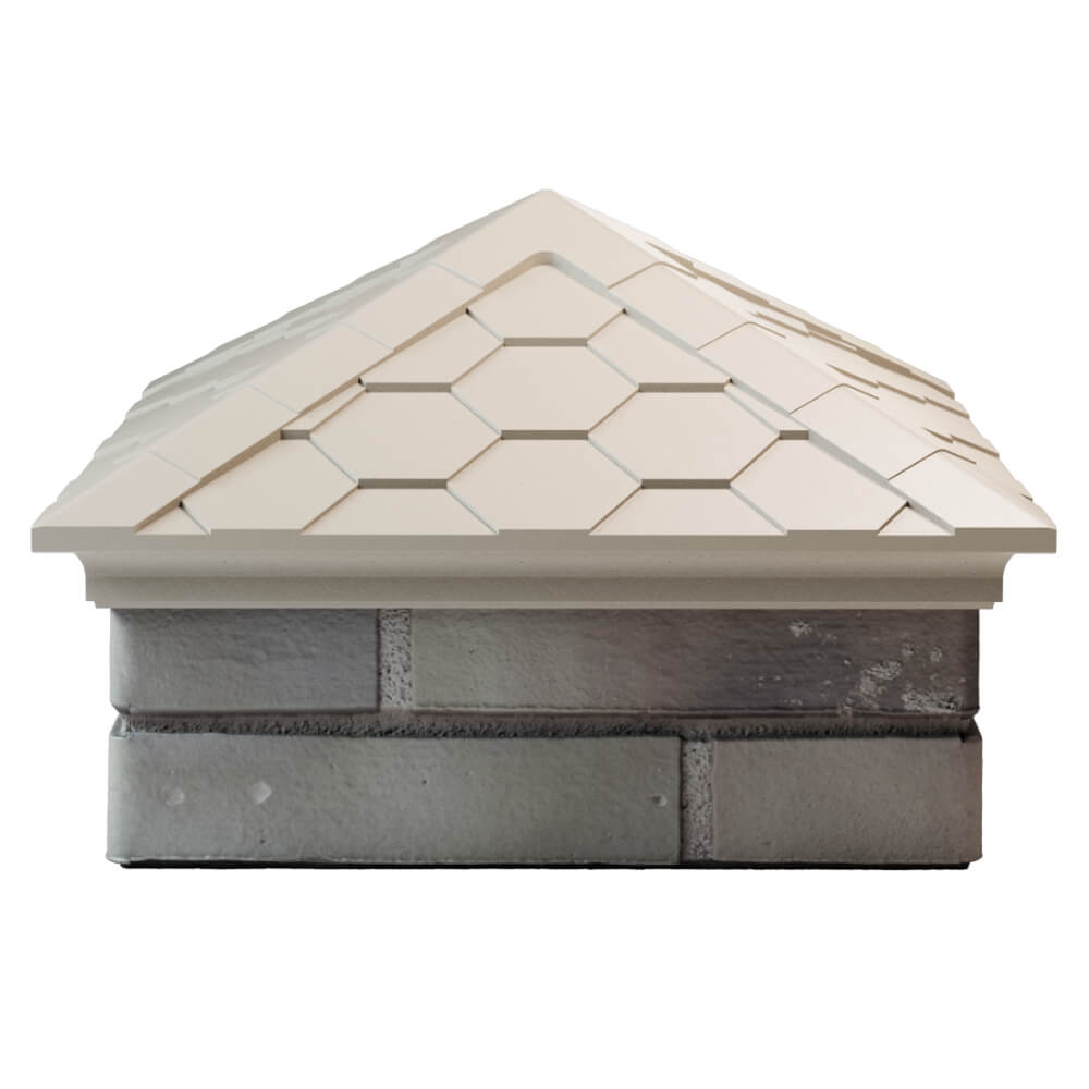 Колпак Zking Эверест Бежевый на столб 1.5х1.5 кирпича (390х390мм) Кишинев фото