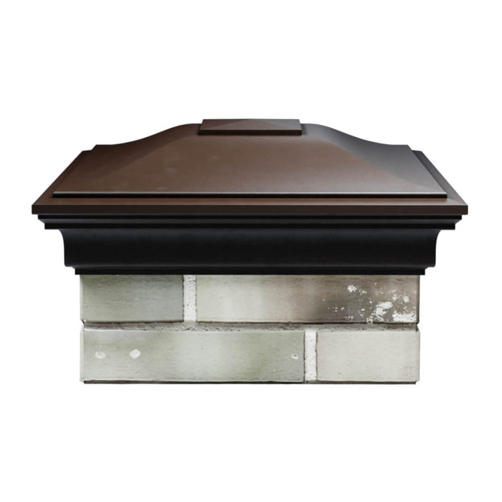 Колпак Zking Монблан Коричневый на столб 1.5х1.5 еврокирпича 0.7НФ (355х355мм) Кишинев фото