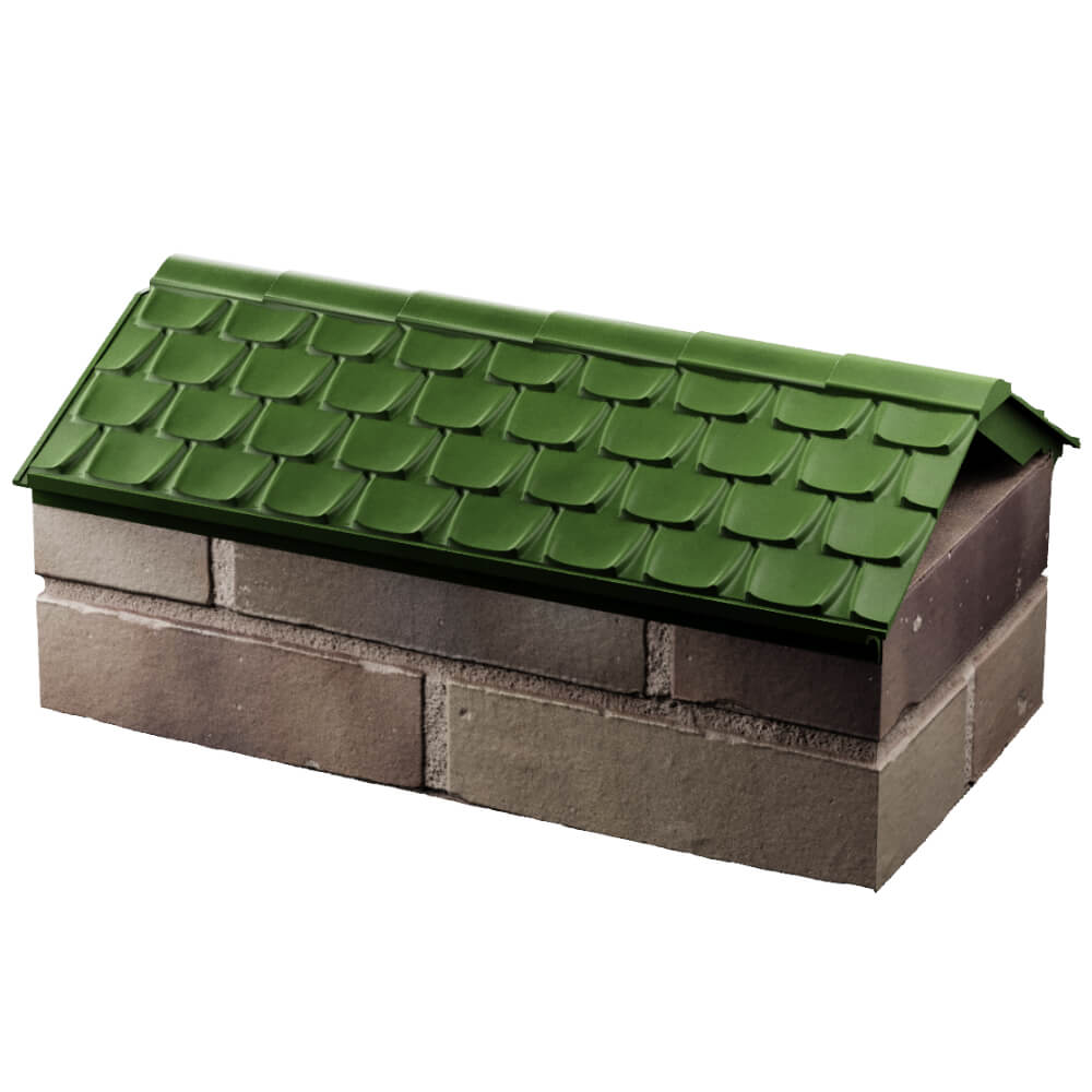 Парапет Zking Эльбрус Зеленый с посадкой на 1 кирпич (255мм) в Кишиневе фото