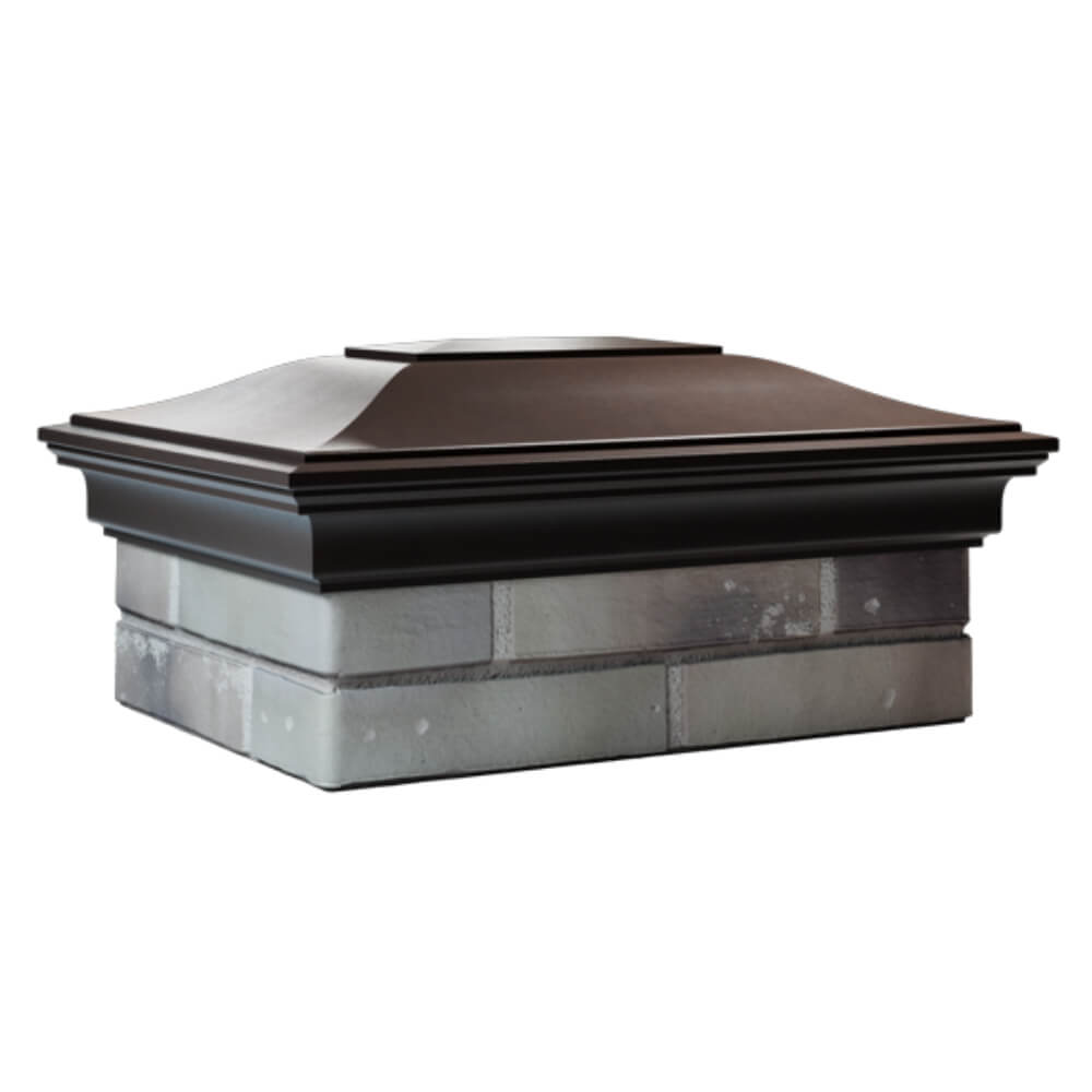 Колпак Zking Монблан Коричневый на столб 2х1.5 кирпича (515х385мм) в Кишиневе фото