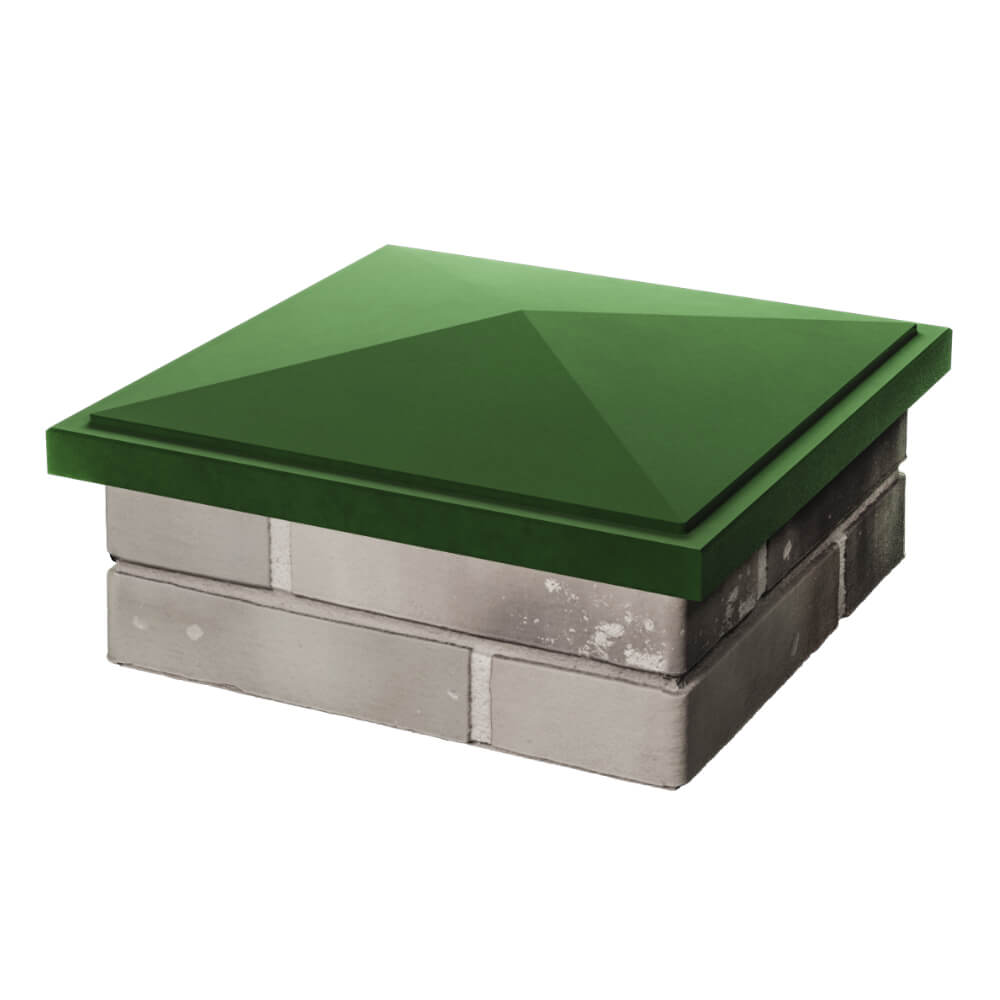 Колпак Zking БонаМоно Зеленый на столб 1.5х1.5 кирпича (385х385, 400х400мм) в Кишиневе фото