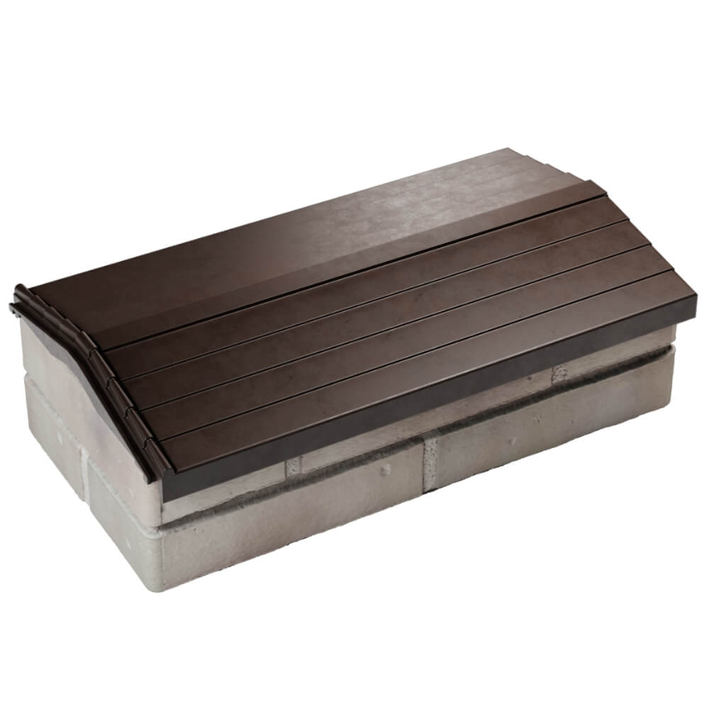 Парапет Zking Бона ХайТек Коричневый с посадкой на 1 кирпич (200/225/255мм) в Кишиневе фото