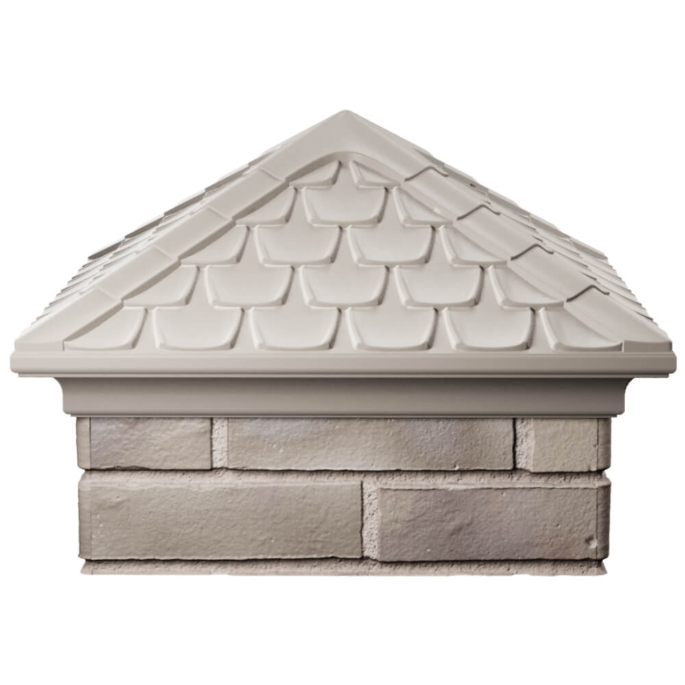 Колпак Zking Эльбрус Бежевый на столб 1.5х1.5 кирпича (385х385мм) Кишинев фото