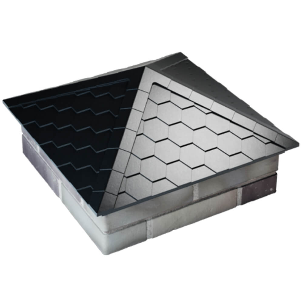 Колпак Zking Эверест Черный на столб 2х2 кирпича (535х535мм) Кишинев фото