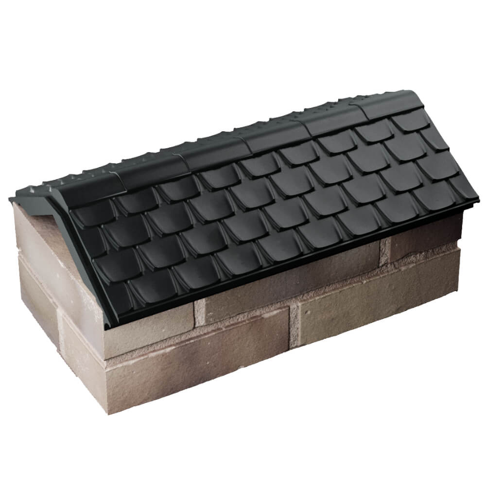 Парапет Zking Эльбрус Черный с посадкой на 1 кирпич (255мм) в Кишиневе фото