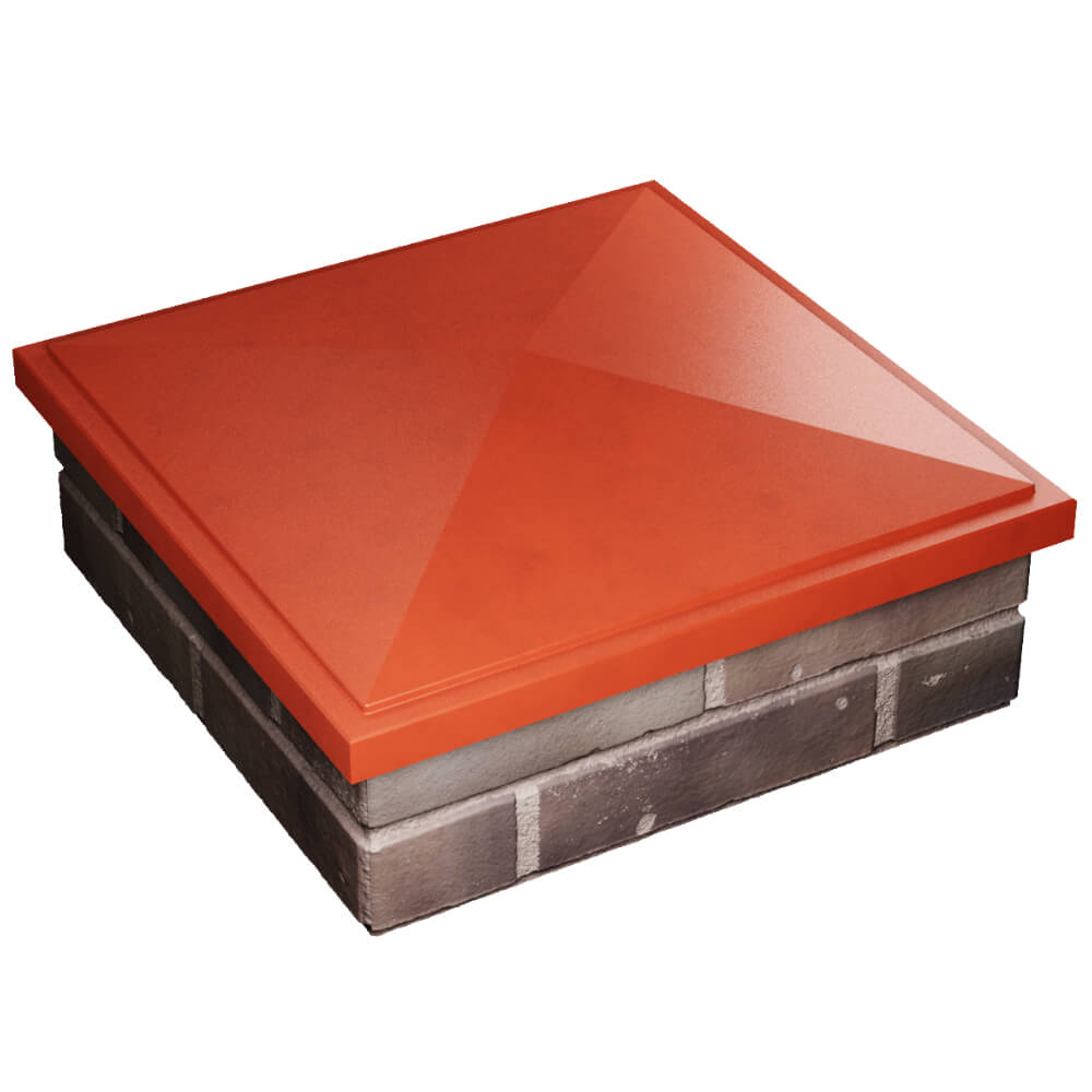 Колпак Zking БонаМоно Красный на столб 2х2 кирпича (515х515, 530х530мм) в Кишиневе фото