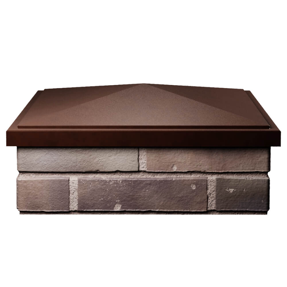 Колпак Zking БонаМоно Коричневый на столб 2х2 кирпича (515х515, 530х530мм) Кишинев фото