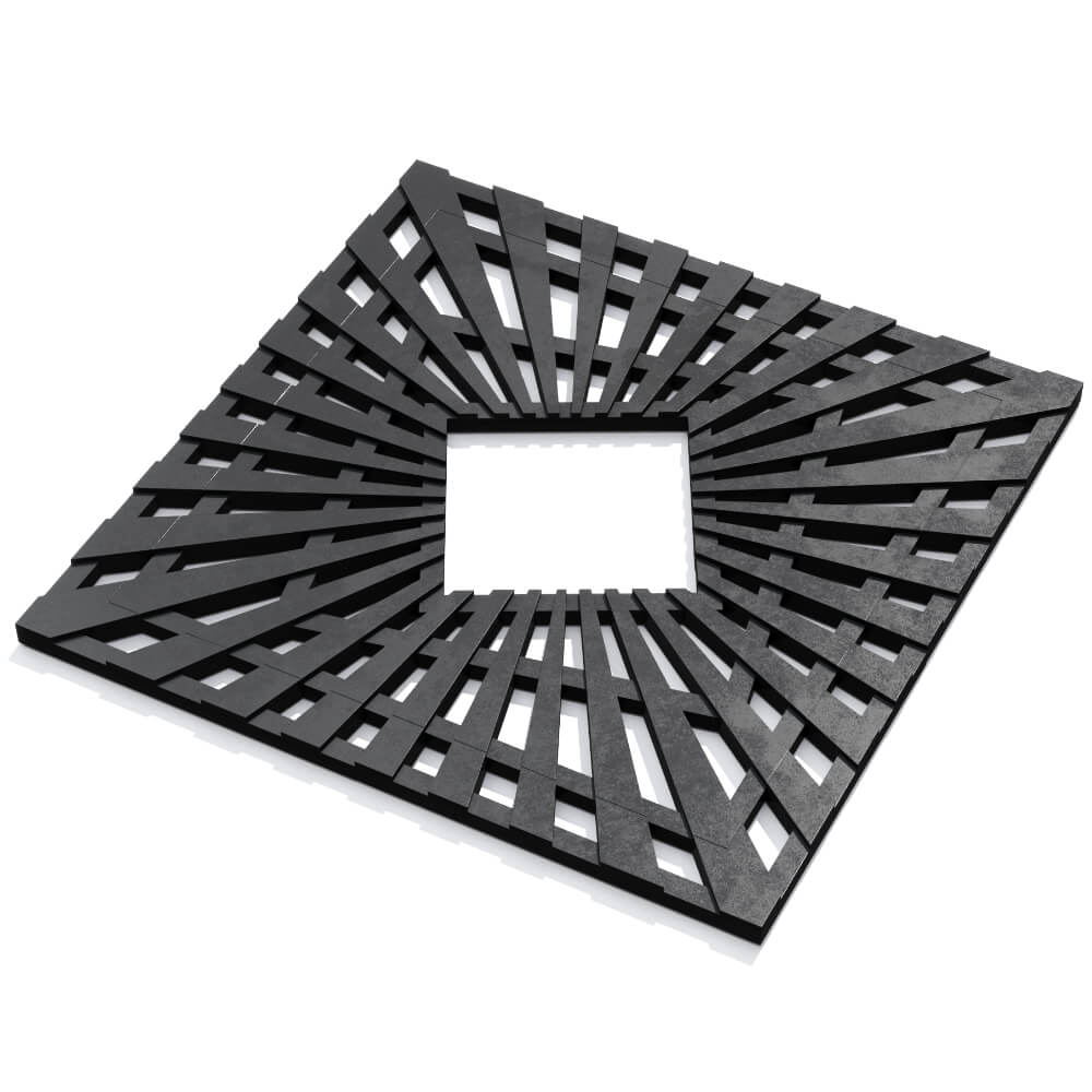 Приствольная решетка для дерева ZKING ATMOSPHERE 1.2х1.2м Черная в Кишиневе фото