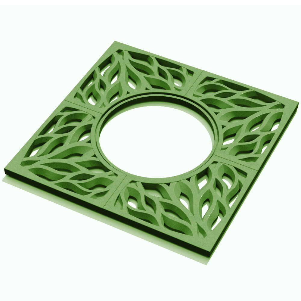 Приствольная решетка для дерева ZKING CRUST 1.2х1.2м Зеленая в Кишиневе фото