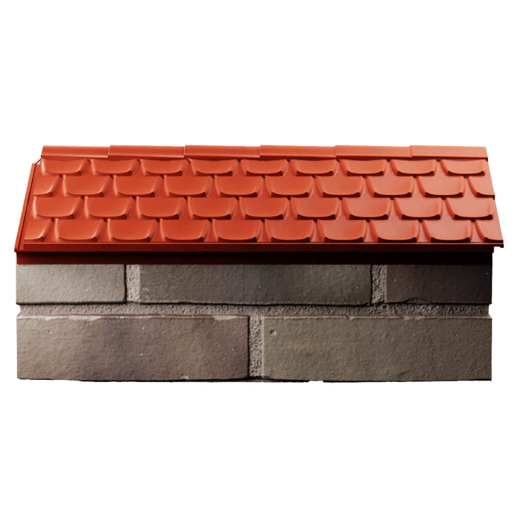 Парапет Zking Эльбрус Красный с посадкой на 1 кирпич (255мм) в Кишиневе фото