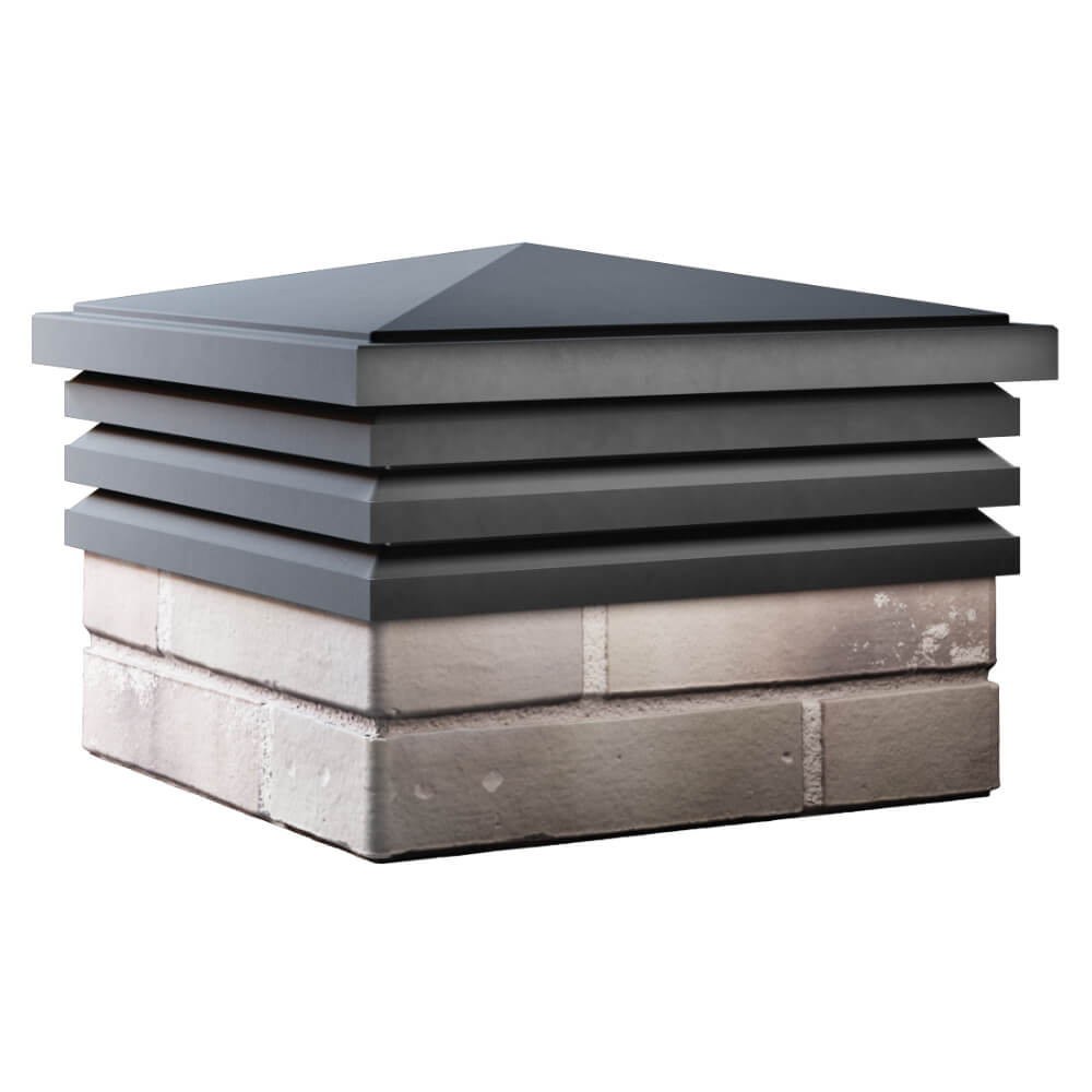 Колпак Zking Бона ХайТек Серый на столб 1.5х1.5 кирпича (385х385мм) в Кишиневе фото