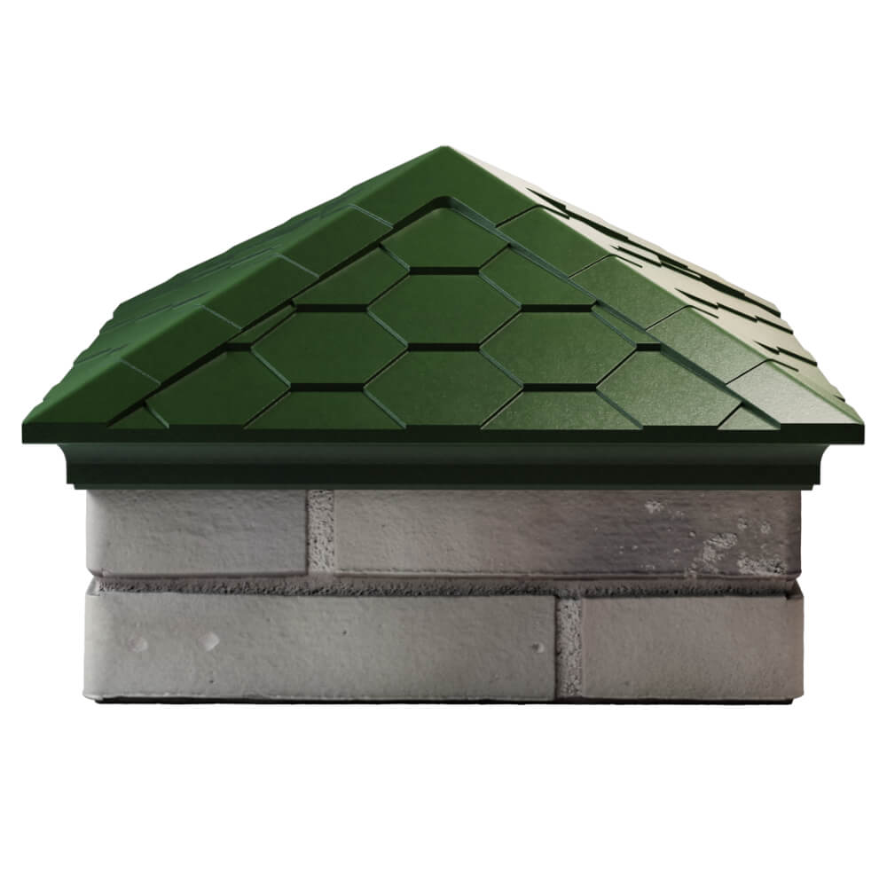 Колпак Zking Эверест Зеленый на столб 1.5х1.5 кирпича (390х390мм) Кишинев фото