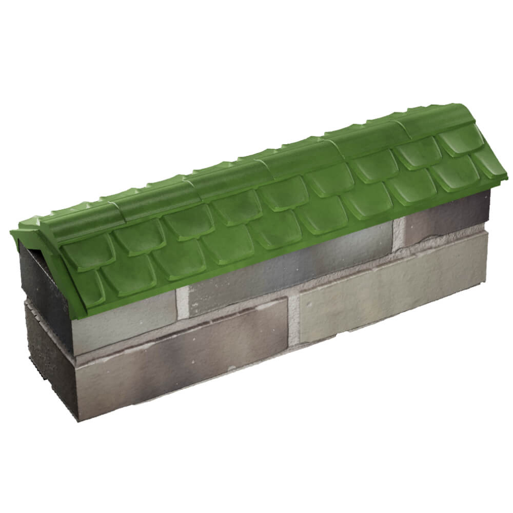 Парапет Zking Эльбрус Зеленый с посадкой на 0.5 кирпича (130мм) в Кишиневе фото